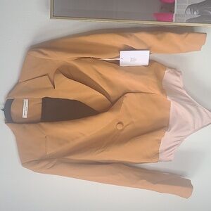 NWT Amanda Uprichard blazer bodysuit Sz S